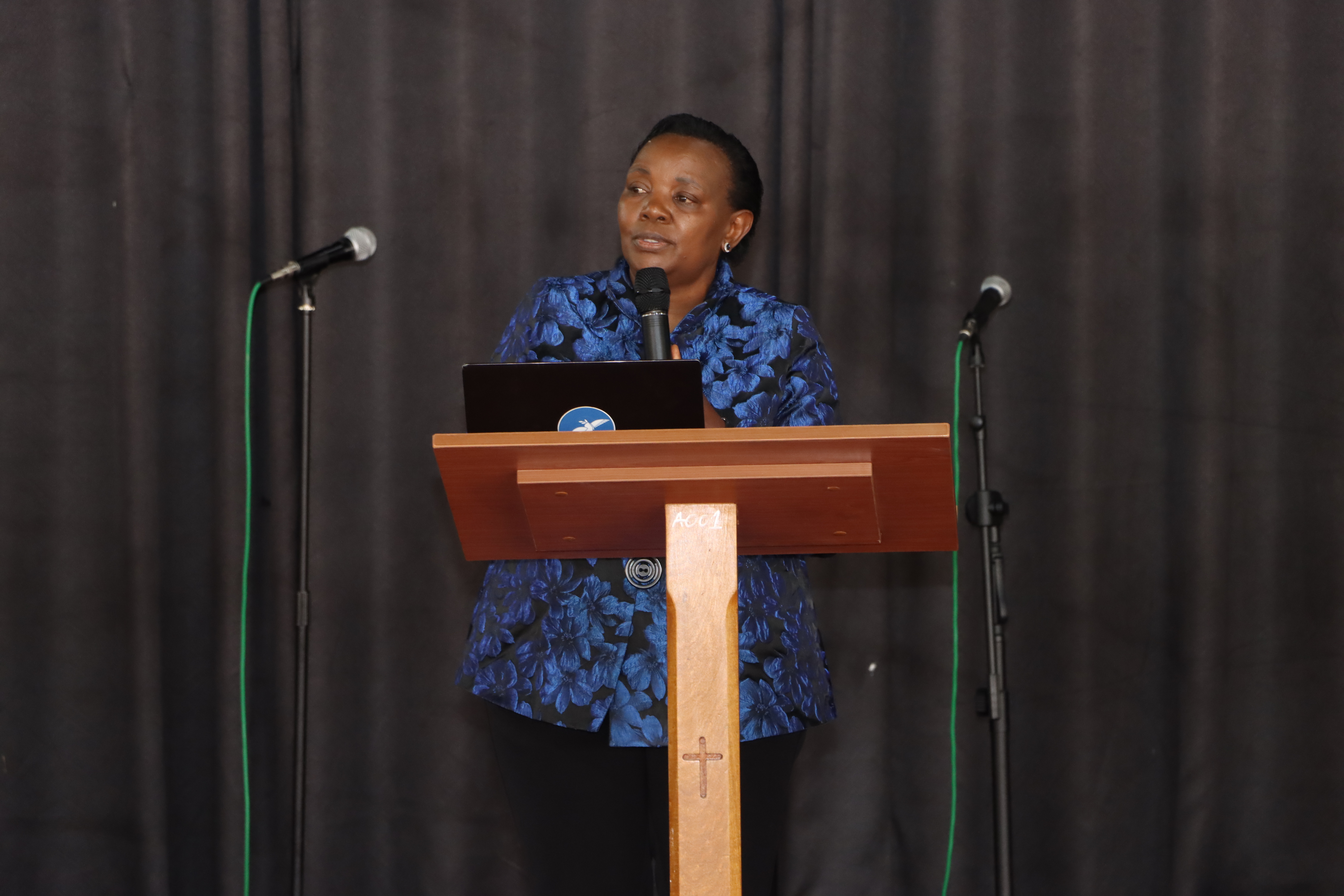 Chancellor, Dr. Florence Muindi speaks at Chapel Service